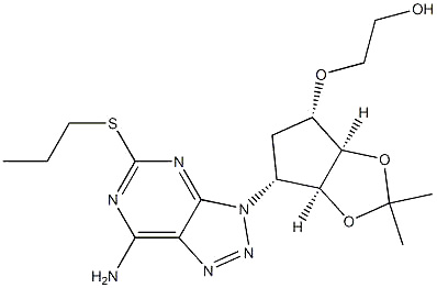 (1S,2S,3R,5S)-3-(7-氯-5-(丙硫基)-3H-[1,2,3]三唑并[4,5-D]嘧啶-3-基)-5-(2-羥基乙氧基)環(huán)戊烷-1,2-二醇