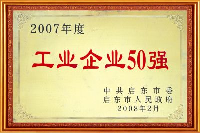 2007工業(yè)企業(yè)50強(qiáng)