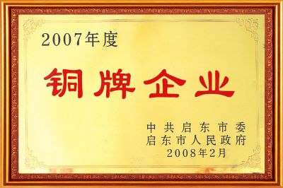 2007銅牌企業(yè)